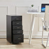 3-10 Drawers Metal Office Filing Cabinet Drawer Unit on Castors Cupboard Wheeled