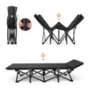 Single Folding Sleeping Bed Guest Bed Outdoor Portable Camping Cots w/ Mattress