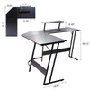 L-shaped Computer Desk Large Home Office Writing Workstation Corner Desk