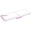 Homgoday Table Dark Grey 160x50x(2-6) Treated Solid Wood Oak, Kitchen P5G7