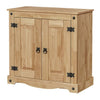 Corona 2 Door Sideboard Buffet Cupboard Mexican Solid Waxed Pine Living Room