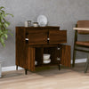 Gecheer Sideboard Brown Oak 60x35x70 Engineered Wood Sideboard G2Y8