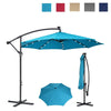 3M Garden Cantilever Parasol w/ LED Lights Outdoor Banana Hanging Tilt Crank