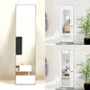 Wall Door Hanging Mirror 147x37cm Large Full Length Dressing Mirror Metal Frame