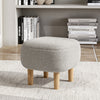 Chic Square Footstool Footrest Wooden Legs Pouffe Kids Seat Padded Small Stool