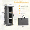 Folding Pop-Up Cupboard Compact Camping Storage Cabinet w/Carrying Bag Grey XL