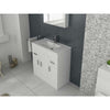 Cabinet Vanity Unit Sink Basin Bathroom Storage Unit Free Stand White Furniture