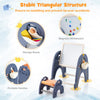 Kids Art Easel & Stool Set Double-Sided Toddler Convertible Activity Table