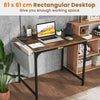 Modern Writing Study Desk Computer Desk w/Storage Bag-Brown