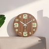 Luminous Silent Wall Clock Glow In The Dark Quartz Clocks Bedroom Night Light