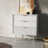 White Chest of Drawers 3 Drawers Bedroom Furniture Bedside Table Wardrobe Desk