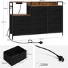 Modern Chest of Drawers Bedroom Furniture Storage Bedside Cabinet 8 Drawer Black
