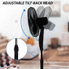 Pedestal Fans Cooling 16 inch Electric Oscillating Floor Fan w/ 3 Speed Setting