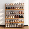 6 Tier Wooden Shoe Rack Tall Storage Shelf Cabinet Footwear Stand Organiser Home