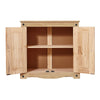 Corona 2 Door Sideboard Buffet Cupboard Mexican Solid Waxed Pine Living Room