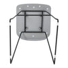 Set of 2 Padded Plastic Barstool Kitchen Dining Bar Chairs Cushioned Seat Metal