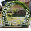 Moongate Round Wedding Arch Metal Backdrop Stand Flower Garland Frame Venue Deco