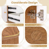 Multifunctional Display Cabinet Toy Storage Organizer w/2 Drawers-Natural