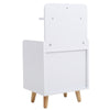 Compact Bookshelf Bedside Cabinet 2 Drawers Side Table Storage Shelf Night Stand