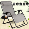 1X Heavy Duty Zero Gravity Chair Folding Lounge Beach Outdoor Square Frame