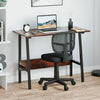 Armless Mesh Office Chair Mid-Back Study Chair Adjsutable Computer Desk Chairs