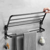2/3 Tier Aluminum Basket Shower Rack Bathroom Storage Shelf Towel Rail Holder