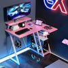 L-Shaped Gaming Desk Small Computer Desk Gaming Workstation w/Outlets
