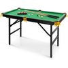 122 cm Folding Billiards Table Portable Game Pool Table w/Accessory Set-Green
