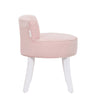Velvet Pink Dressing Table Stool Makeup Chair Soft Padded Cushion Piano Seat NEW