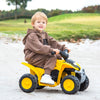 Kids Ride on ATV 6V Battery Powered Electric Quad Car w/Horn Sound-Yellow