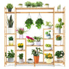 9-Tier Bamboo Plant Holder Stand Plant Shelf Storage Organizer Display Rack
