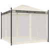 Gazebo with Mesh Walls 2.93x2.93 m Steel C8T9