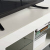 Modern White TV Unit Cabinet Stand High Gloss Doors Matt Body RGB LED Lights