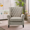 Velvet Armchair Padded Seat Wing Back Accent Chair Single Lounge Queen Anne Sofa