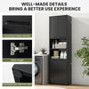 Kitchen Pantry Cabinet 190cm Tall Freestanding Cupboard w/ Doors & Shelves Black