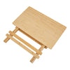 Portable Camping Bamboo Wooden Table Breakfast Writing Laptop Table Adjustable