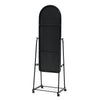Mobile Full Length Mirror Adjustable Bedroom Dressing Room Mirror with Shelf