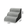 3 Floors Pet Stairs Ramp High Density Foam Cat Dog Stairs Dog Steps for Bed/Sofa