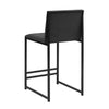 Dusk Rae Charcoal Velvet & Black Set of 2 Barstools RRP £399