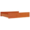 Bed Drawers 2 pcs Wax Brown Solid Wood Pine W4S6