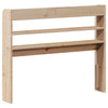 Headboard with Shelves 100 Solid Wood Pine I2U8