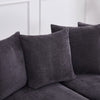 Modern L-Shaped Corner Sofa 3 Seater Armchair Couch With Storage Chaise 6 Pillow