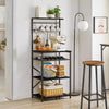 Microwave Oven Stand with Storage Shelves Kitchen Baker's Rack, Industrial