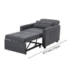 Convertible 3-in-1 Folding Sofa Bed Pull Out Sleeper Chair Bed Single Armchair