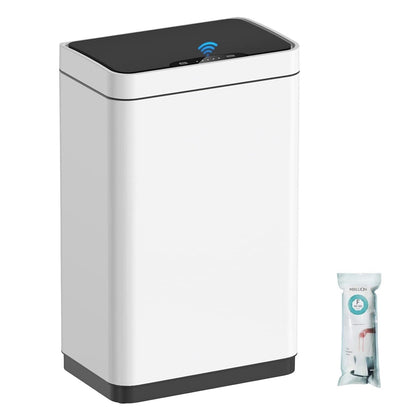 50L Motion Sensor Bin Automatic Battery Operated Kitchen Trash Can White