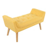 Upholstered Velvet Bed End Bench Chaise Chair Ottoman Stool Window Hallway Seat