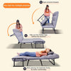 3 In 1 Folding Portable Single Seater Padded Lazy Sofa Bed Lounger Couch Sleeper