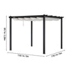 Garden Pergola Awning Gazebo Outdoor Canopy Furniture Party Barbecue Shelter