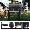 Outdoor BBQ Smoker Charcoal Barbecue Grill Portable Garden w/ Wheel & Cover