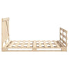Bed Frame with Headboard 140 x 200 Solid Pine Wood, Bed, Bedroom C4K8